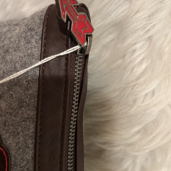 Meridian Line Felted Wool Zippered Clutch - Picture 4 of 5